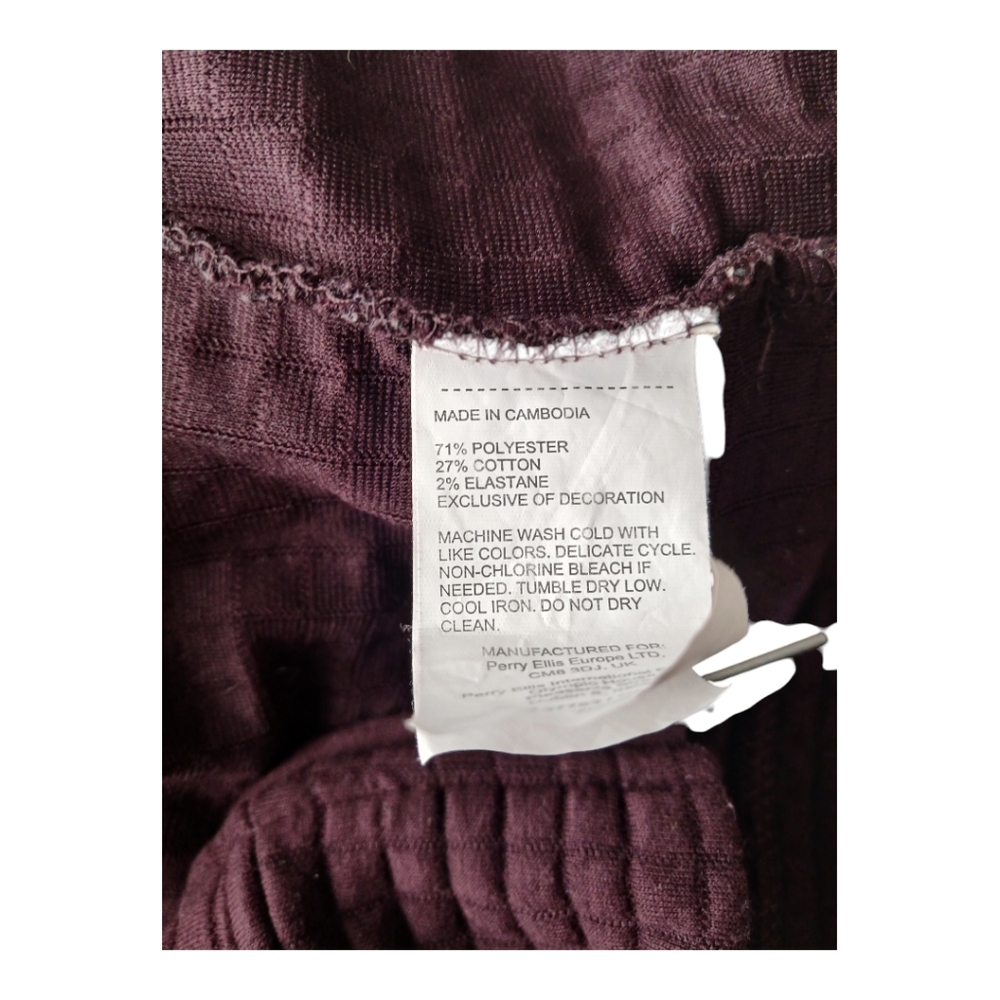 Perry Ellis Purple Textured Zip-Up Jacket Medium size - Picture 3 of 4